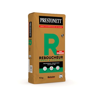 Enduit de rebouchage en poudre Prestonett R Sac 15kg