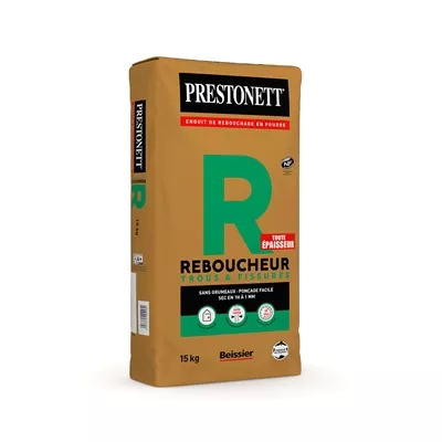 Enduit de rebouchage en poudre Prestonett R Sac 15kg