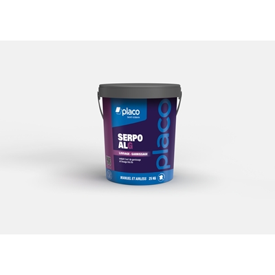Enduit pelliculaire p/ machine Airless mur int. 2en1 garnissage & lissage trés fin Serpo ALG seau 25kg