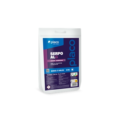 Enduit pelliculaire p/ machine Airless mur int. Serpo ALG sac 25kg