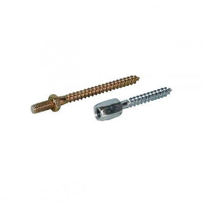 Pitons acier zingué femelle lg. 55mm p/ tige filetée boîte de 100 Semin