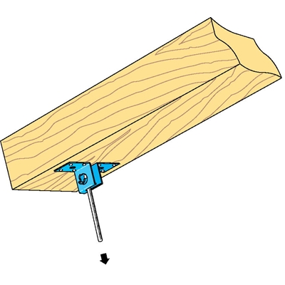 Suspentes acier Galva articulée Stil SA 30 x 67mm boîte de 100 Placo