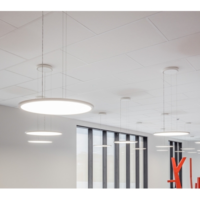 Dalle plafond laine de roche Tonga A ép. 22mm 120 x 60cm Blanc pqt 8.64m²