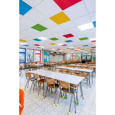 Dalle plafond laine de roche Tonga A ép. 40mm 60 x 60cm Blanc pqt 7.20m²