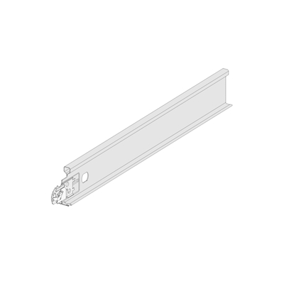 Profil acier entretoise p/ système faux plafond Clip On T24mm 0.60ml Blanc