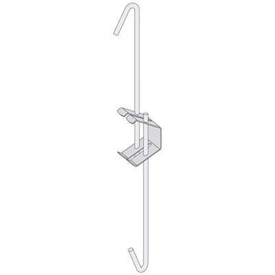 Suspente acier Galva réglable 12 à 19cm R. 87565 p/ système faux plafond boîte de 100