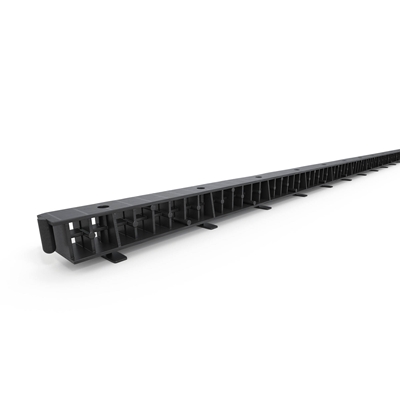 Latte de ventilation pvc sans peigne ht. 30mm 1.00ml Anthracite Bwk