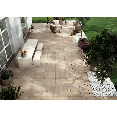 G.C. pleine masse ext. 60 x 60 ép. 20mm R11 Na.Me NE12 Bourgogne pqt 0.72m² pose s/ plots