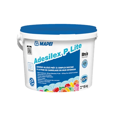 Colle en pâte allégée p/ mur int. D2TE Adesilex P Lite seau 15kg
