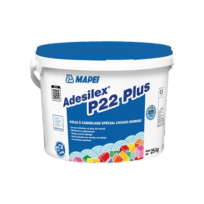 Colle en pâte p/ mur int. D2TE Adesilex P22 Plus seau 5kg Blanc