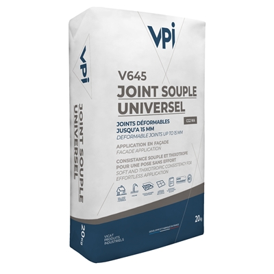 Mortier joint souple Universel V645 sac 20kg Granit