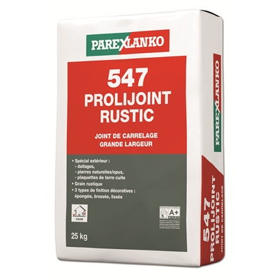 Mortier p/ joint larges 6 à 50mm 547 Prolijoint Rustic sac 25kg Pierre