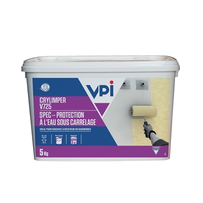 Système d'imperméabilisation S.P.E.C s/carrelage Crylimper V725 seau 5kg