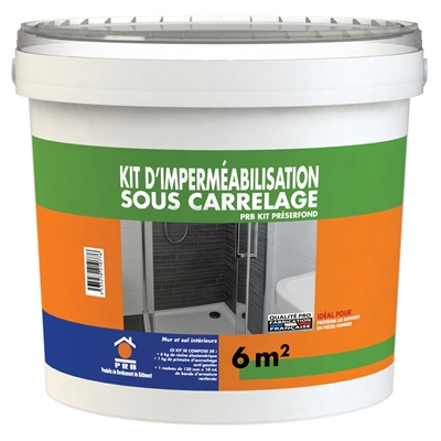 Système de protection à l'eau s carrelage PRB Préserfond kit 7.50m²