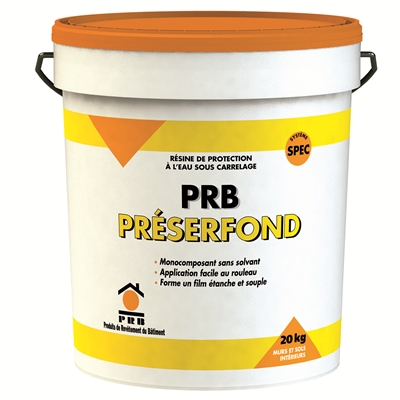 Système de protection à l'eau s carrelage PRB Préserfond seau 20kg