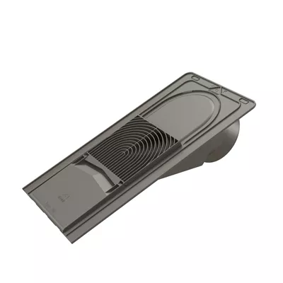 Chatière plate polypropylène Vepac 200cm² Ton Ardoise