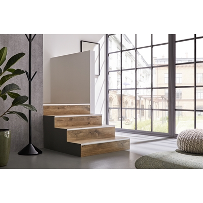 Profilé alu  nez de marche Squarestep ht. 11mm 2.50ml Anodisé