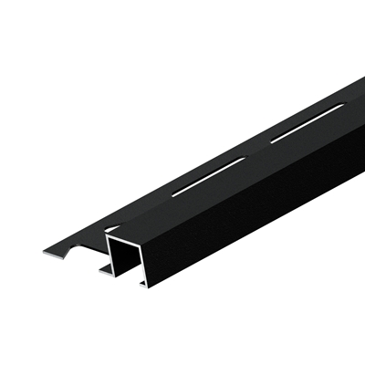 Profilé alu carré Squareline DPSACM 1111 ht. 11mm 2.50ml Anodisé Noir Mat
