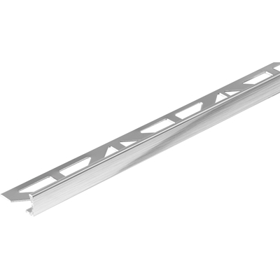 Profilé alu chant droit Durosol DSA 1262-SF ht. 12mm 2.50ml Chromé Argent Brossé