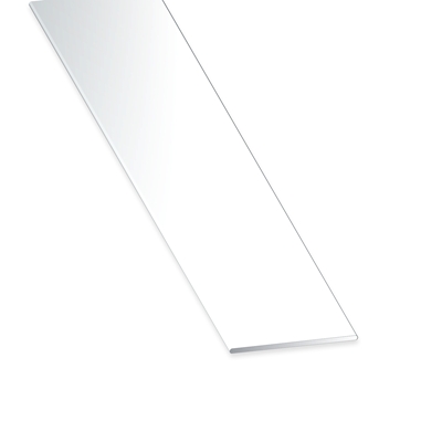 Plat pvc ép. 2 x 30mm 2.60ml Blanc