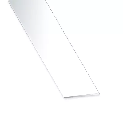 Plat pvc ép. 2 x 30mm 2.60ml Blanc