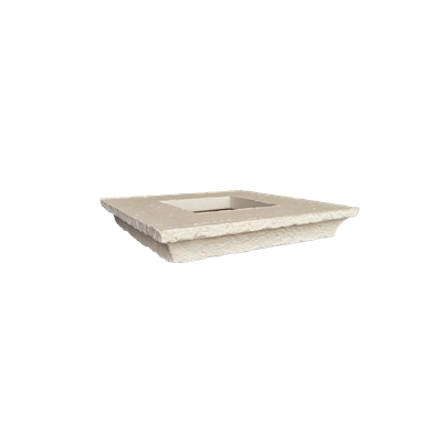 Dessous chapeau moulure Renaissance CM2 40 x 40 x 5cm p/pilier 37 x 37 Ton Pierre