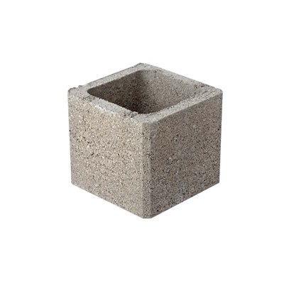 Elément de pilier béton à enduire ht. 250mm 26 x 26cm Gris Fabemi