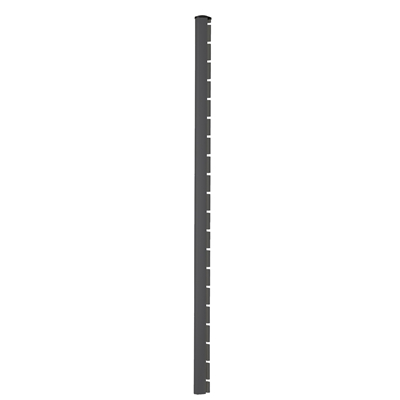 Poteau Axis 100 x 70mm ht. 2.20m Gris Anthracite Ral 7016