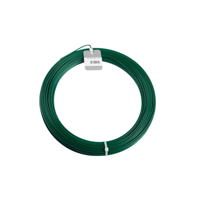Fil de tension extrudé (gaine pvc) D. 2.7mm Vert Ral 6005 rouleau 100ml