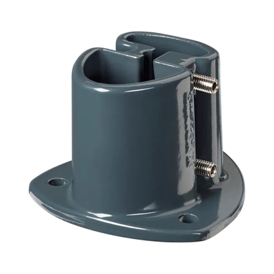Platine alu p/ poteau Axor utilisation 1.10m maxi Plastifié Gris Anthracite Ral 7016