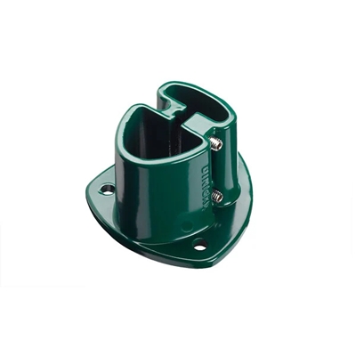 Platine alu p/ poteau Axor utilisation 1.10m maxi Plastifié Vert Ral 6005