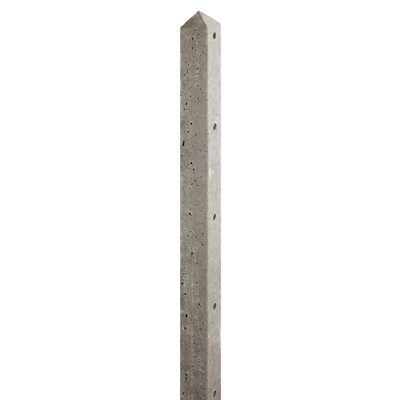 Poteau béton inter 10 x 10cm grillage 2.00ml en 2.50ml Gris