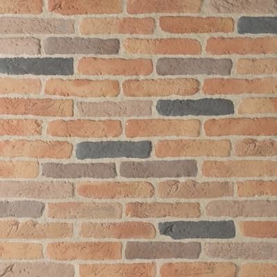Parement brique B5T ep. 15mm 22 x 5cm pqt de 36 pcs=0.5m² 5 Tons