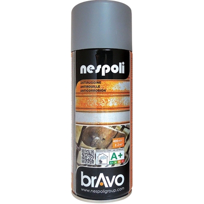 Aérosol peinture acrylique int. ext. antirouille Gris bombe 400ml