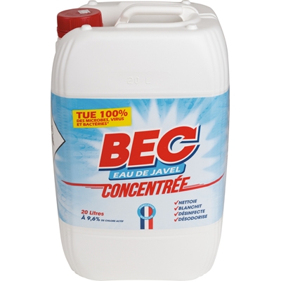 Eau de Javel diluée 36° chlore 9.6% bidon 20L