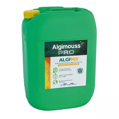Fongicide curatif & préventif p/ toiture mur facade Algimouss bidon 30L
