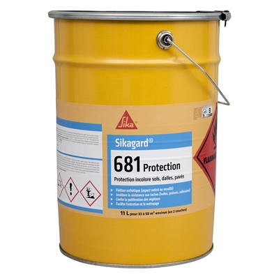 Imprégnation p/ sol béton-dalle-pavé Sikagard 681 Protection seau 11L Incolore (0.3L/m²)