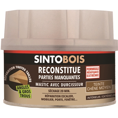Mastic bois Chêne moyen boîte de 190gr