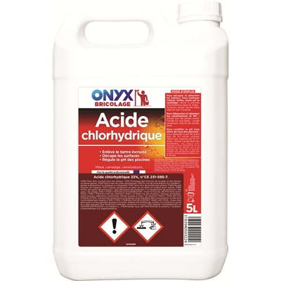 Acide chlorydrique Onyx 23% bidon 5L