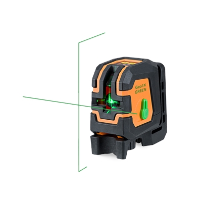 Pack laser croix Geo1X-Green Set + support mural, trépied colonne & sacoche