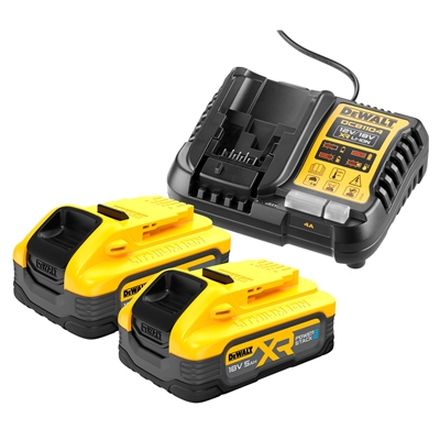 Pack de démarrage Powerstack DCB1104H2-QW 2 batteries XR 18V 5Ah Li-Ion + chargeur