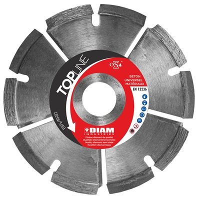 Disque diamant Topline à déjointoyer DJA ép. 10 x D. 125mm al. 22.2mm segments alternés