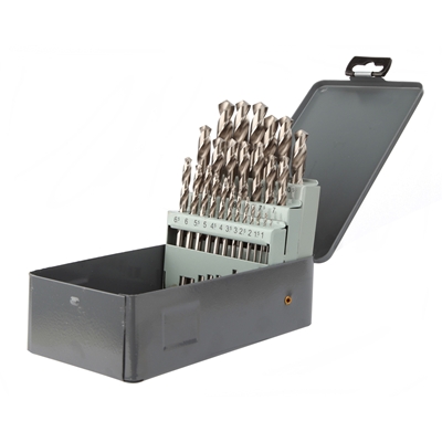 Forets métaux HSS meulé Pro D. 1.0 a 13mm de 0.5 en 0.5mm coffret de 25