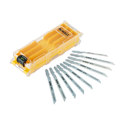 Assortiment lames XPC HCS BIM coupe bois DT2296 p/ scie sauteuse coffret de 10
