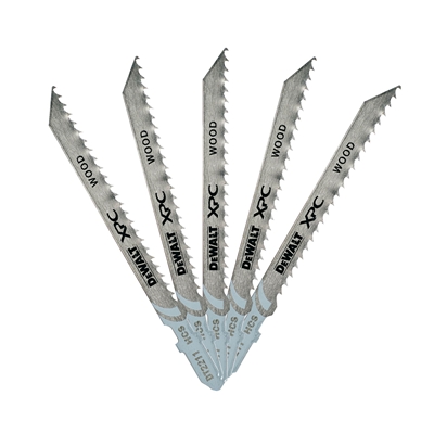 Lames XPC p/ scie sauteuse dentures fraisées HCS coupe fine bois tendre 60mm max paquet de 5