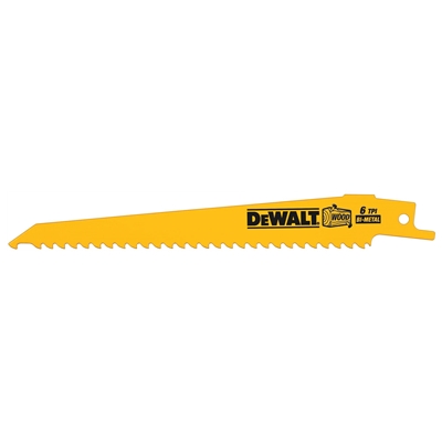 Lames de scie sabre bi-métal 152mm p/ coupe fine et rapide dans le bois blister de 5