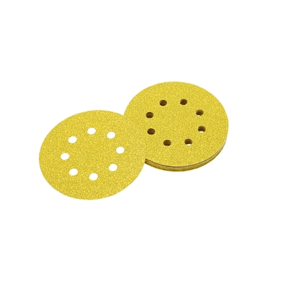 Disque abrasif velcro D. 125mm grain 60 8 trous p/ ponceuse excentrique paquet de 10
