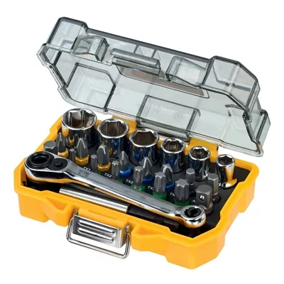 Coffret douilles + embouts vissage 24 pièces