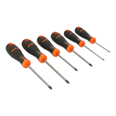Set 6 tournevis 2 vis à fente, 2 vis Philips, 2 vis pozidriv