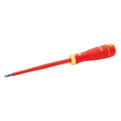 Tournevis manche bi-matiere isole <1000V lame fente 3.0 x 100mm